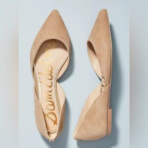 Sam Edelman Rodney D’Orsay Silhouette Tan pointed toe flats Size 9